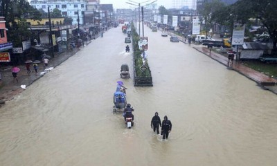 बङ्गलादेशमा बाढीका कारण १३ जनाको मृत्यु