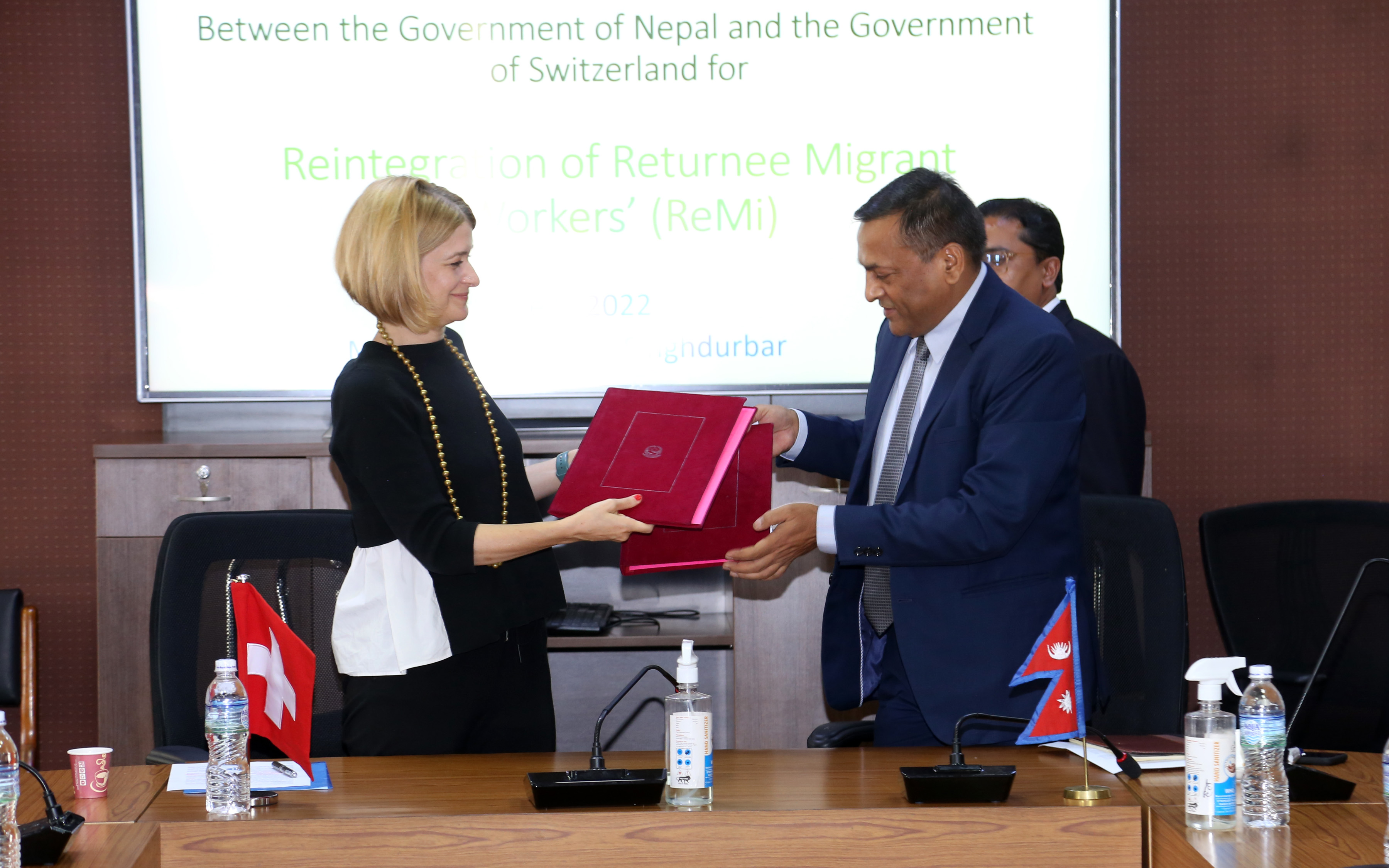 Nepal And Switzerland Sign An Agreement