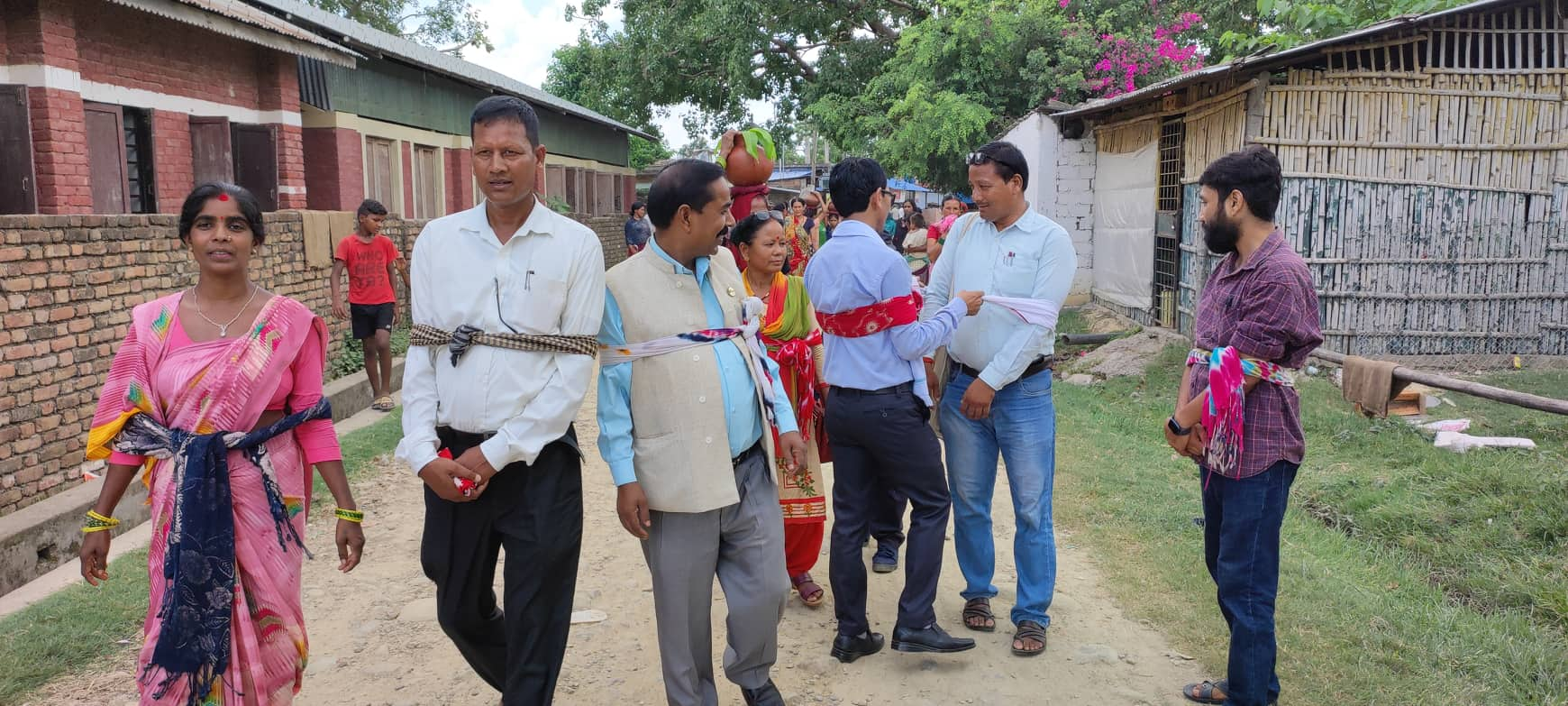 पानी नपर्दा गाँउका अगुवालाई बाँधेर पुजा गर्ने अनौठो चलन