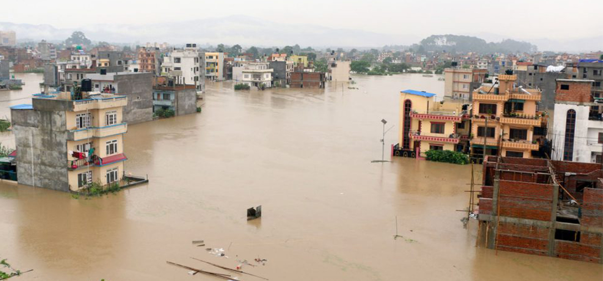 गएराती परेको वर्षाले काठमाडौँ डुवानमा