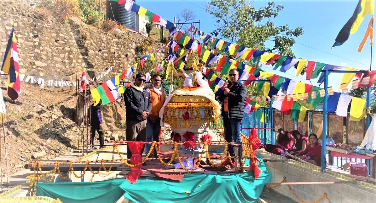 महामञ्जुश्रीको प्रतिमा अनावरण