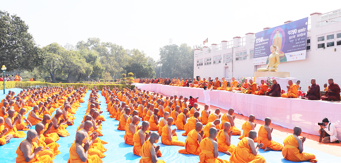 लुम्बिनीमा १२५० जना बने अल्पकालीन भिक्षु